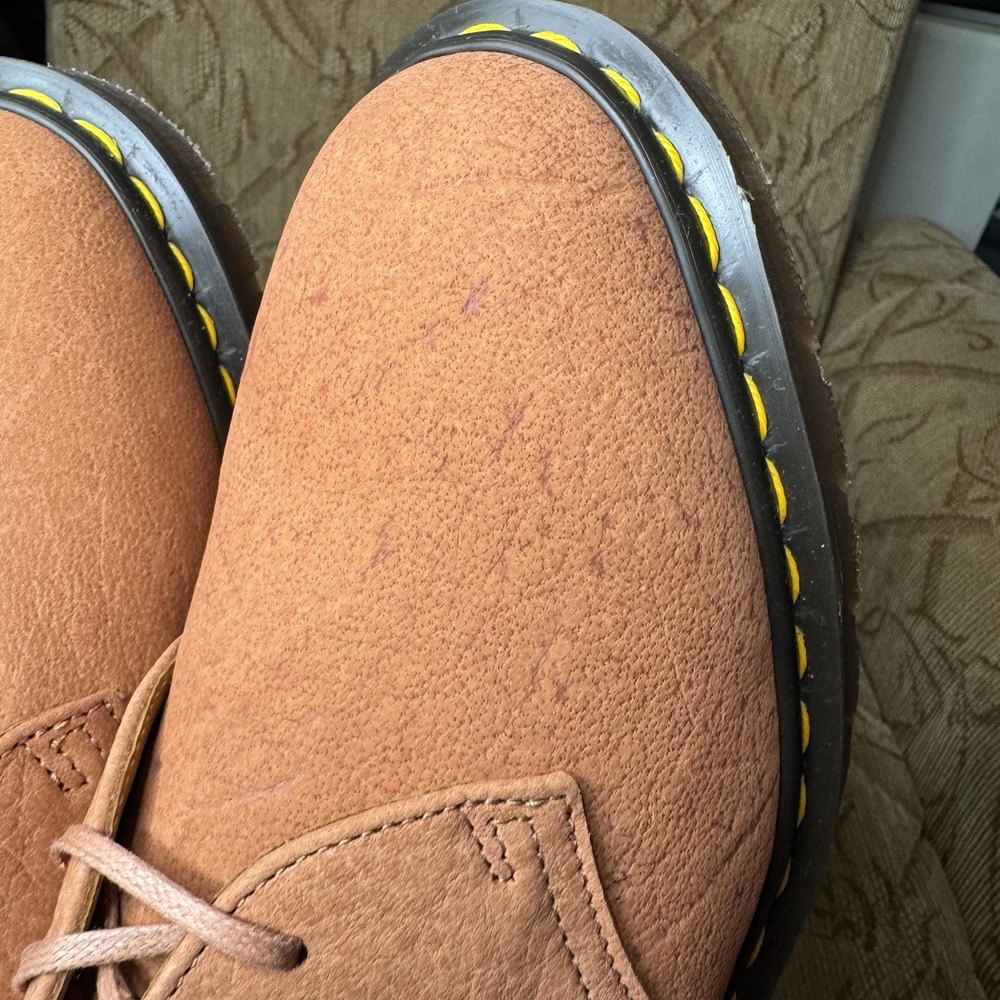 Dr. Martens 1461 C.F. Stead Pink Buck Suede Oxfords Mens US 9 Made in England - Picture 8 of 10
